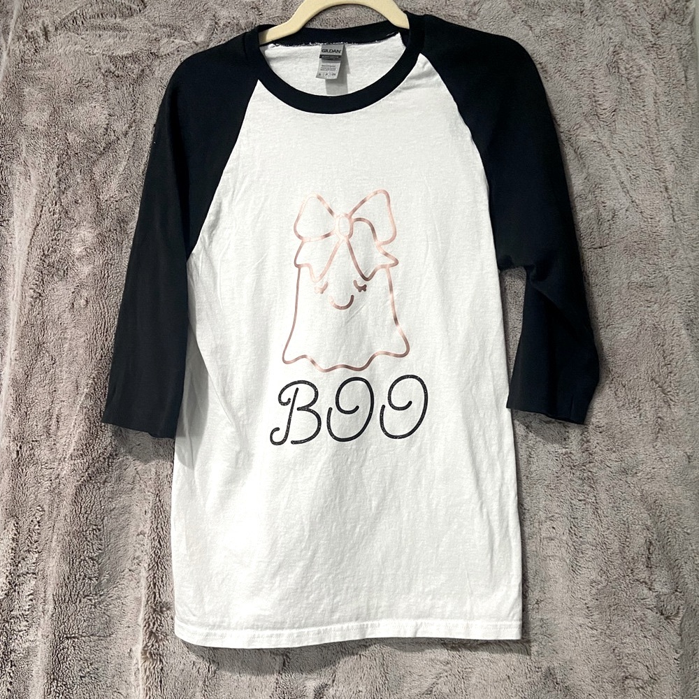 Boo & Hey Boo custom 3/4 fall Tees - Picture 2 of 8